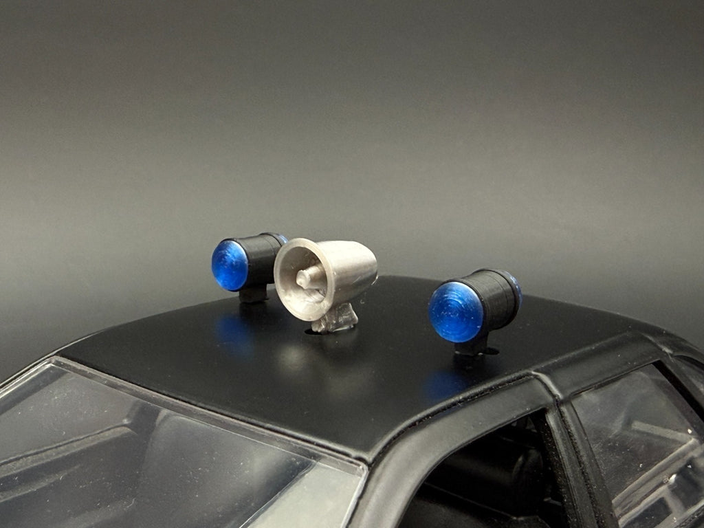 1/24 1/25 Scale Model Blue Can Lights Siren Police 2434B5