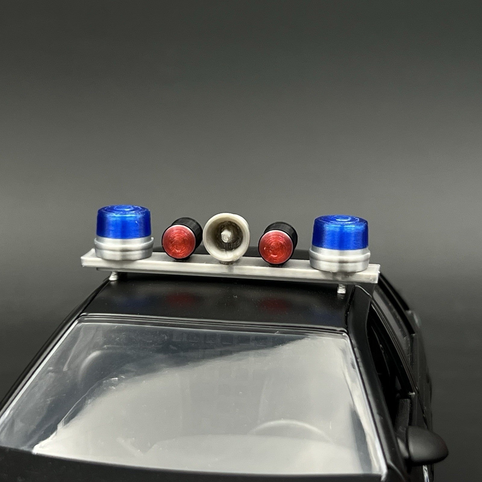 1/24 25 Blue Red Mars Skybolt Beacon Lightbar Siren Speaker Police Sheriff Fire8