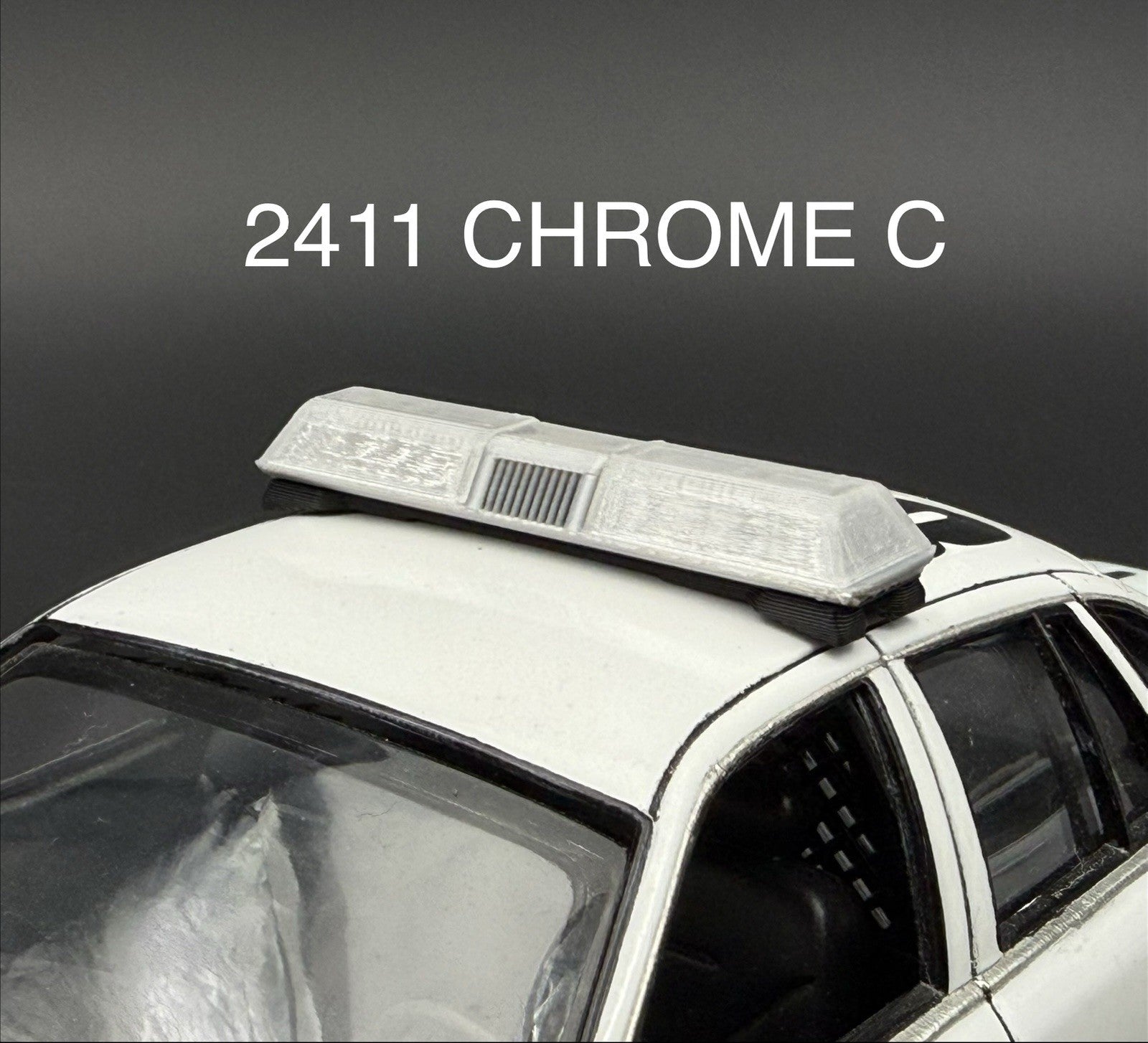 1/24 25 Clear Chrome Code 3 LP6000 Lightbar Police Fire 2411ChromeC0