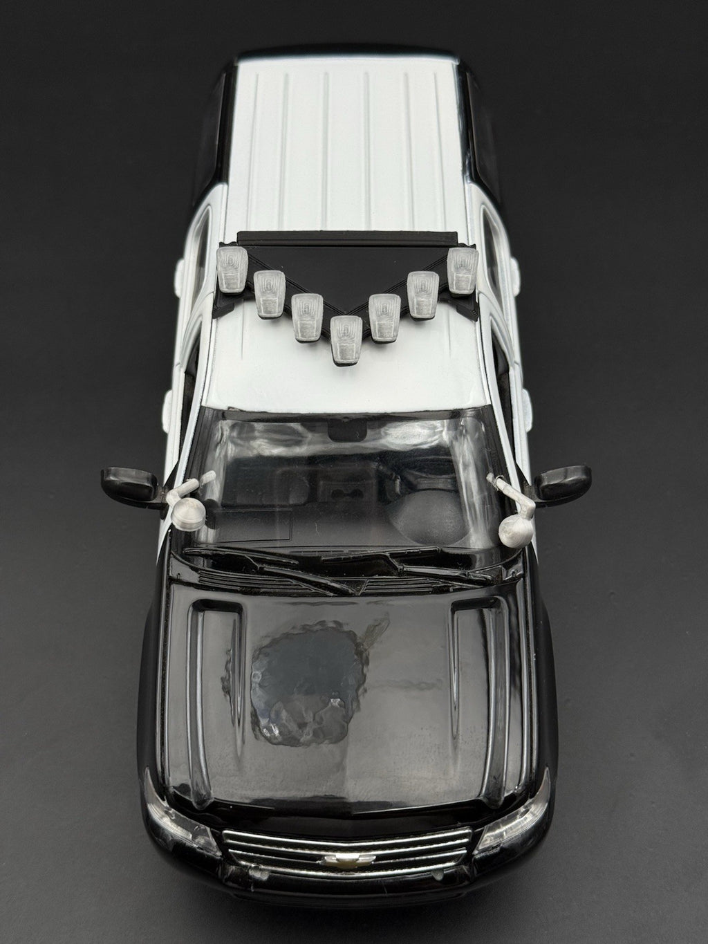 1/24 25 Scale Model LED Ready Clear Federal Vector Lightbar Police Fire 2432C6