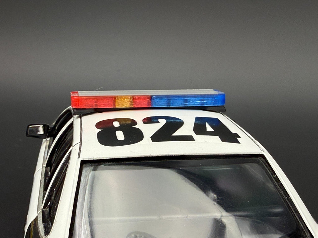 1/24 Scale Model LED Ready Whelen Edge Lightbar Blue Red Amber Police 2408BR54