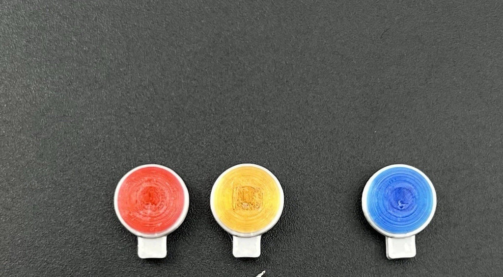 3 Pack 1/43 Scale Model Blue Red Amber PAR Round Deck Light Police 4345 CHP6