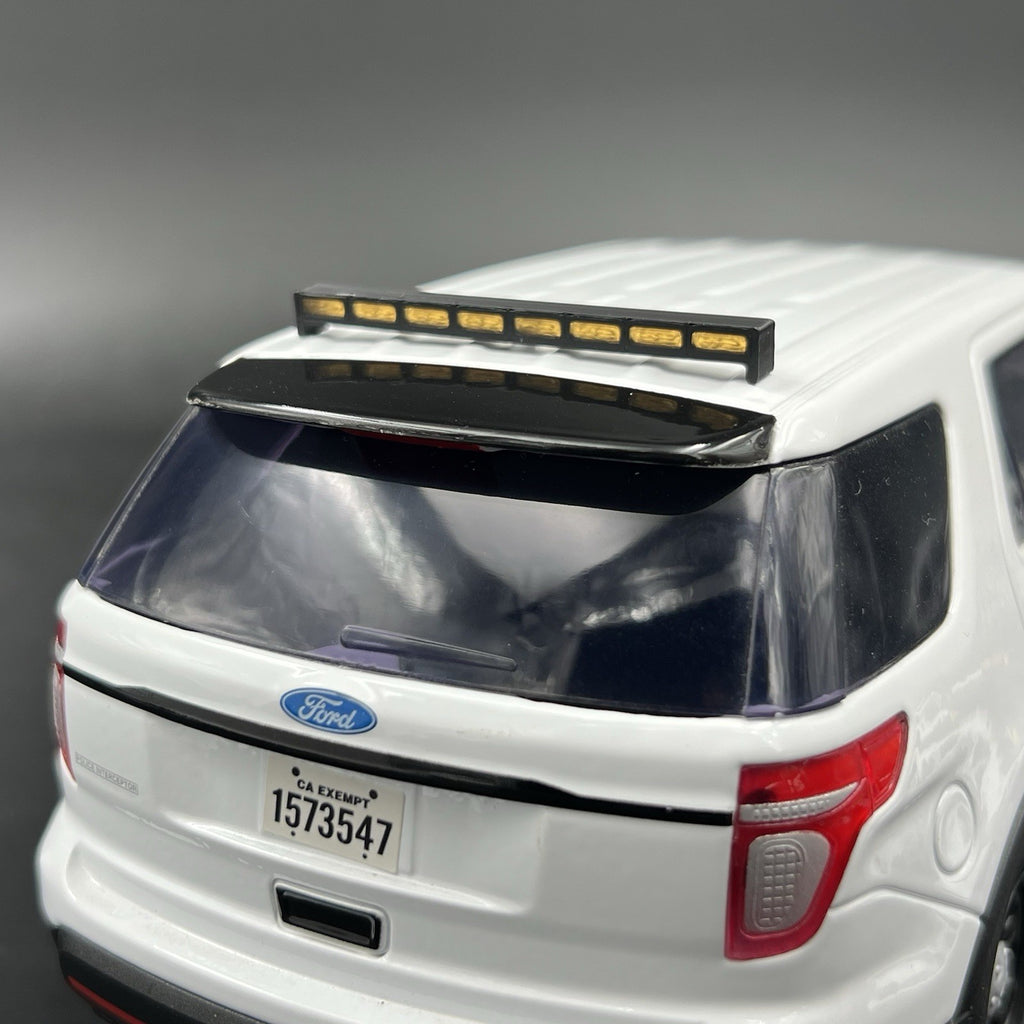 1/18 LED Ready Amber Traffic Advisor Arrow Stick Deck Lightbar Police Sheriff1