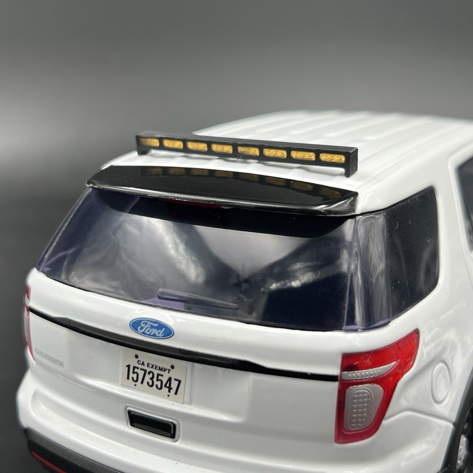 1/18 LED Ready Amber Traffic Advisor Arrow Stick Deck Lightbar Police Sheriff1