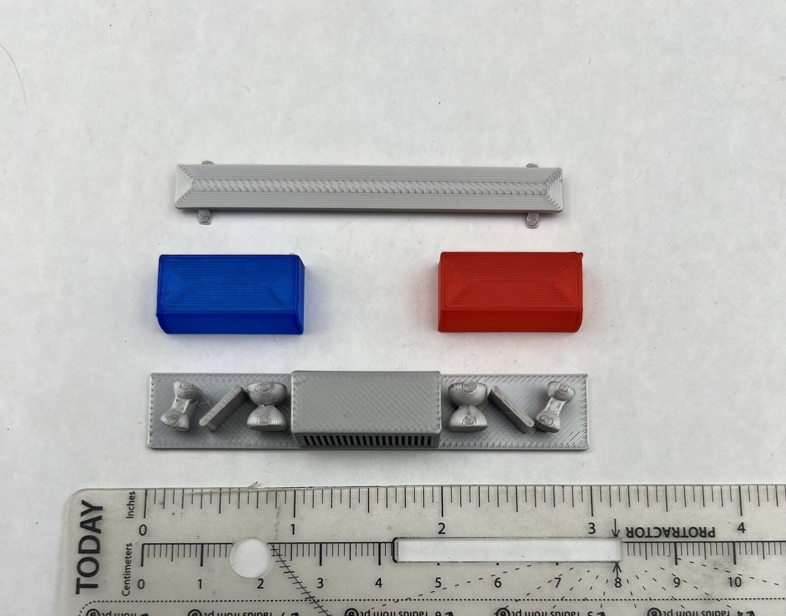 1/18 Blue Red Federal Signal Twinsonic Lightbar Police Sheriff Highway Patrol1