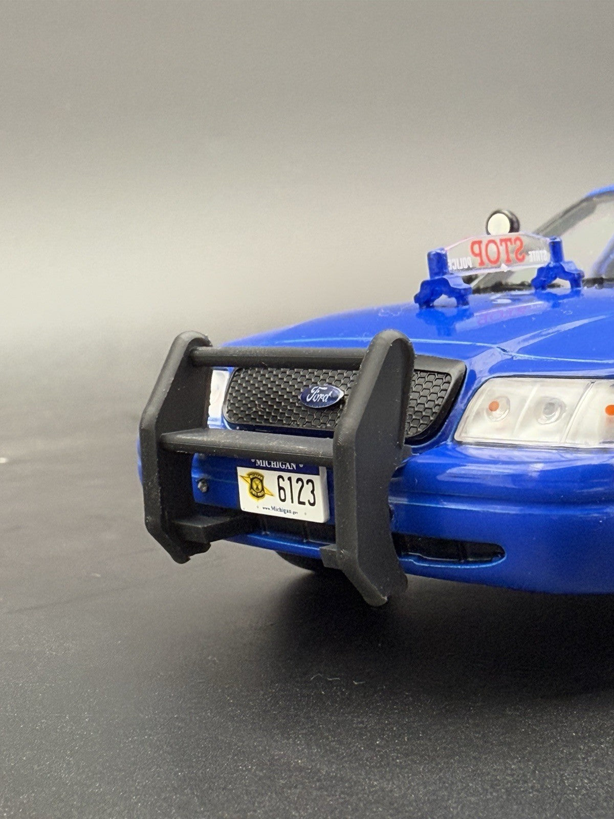 1/24 25 Go Rhino Push Bumper Pushbar For Motormax Greenlight Crown Vic Police7