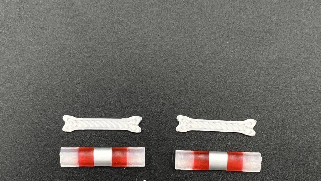 4 Pack 1/87 Clear Red Chrome NYPD Federal Signal Aerodynic Lightbar Police1
