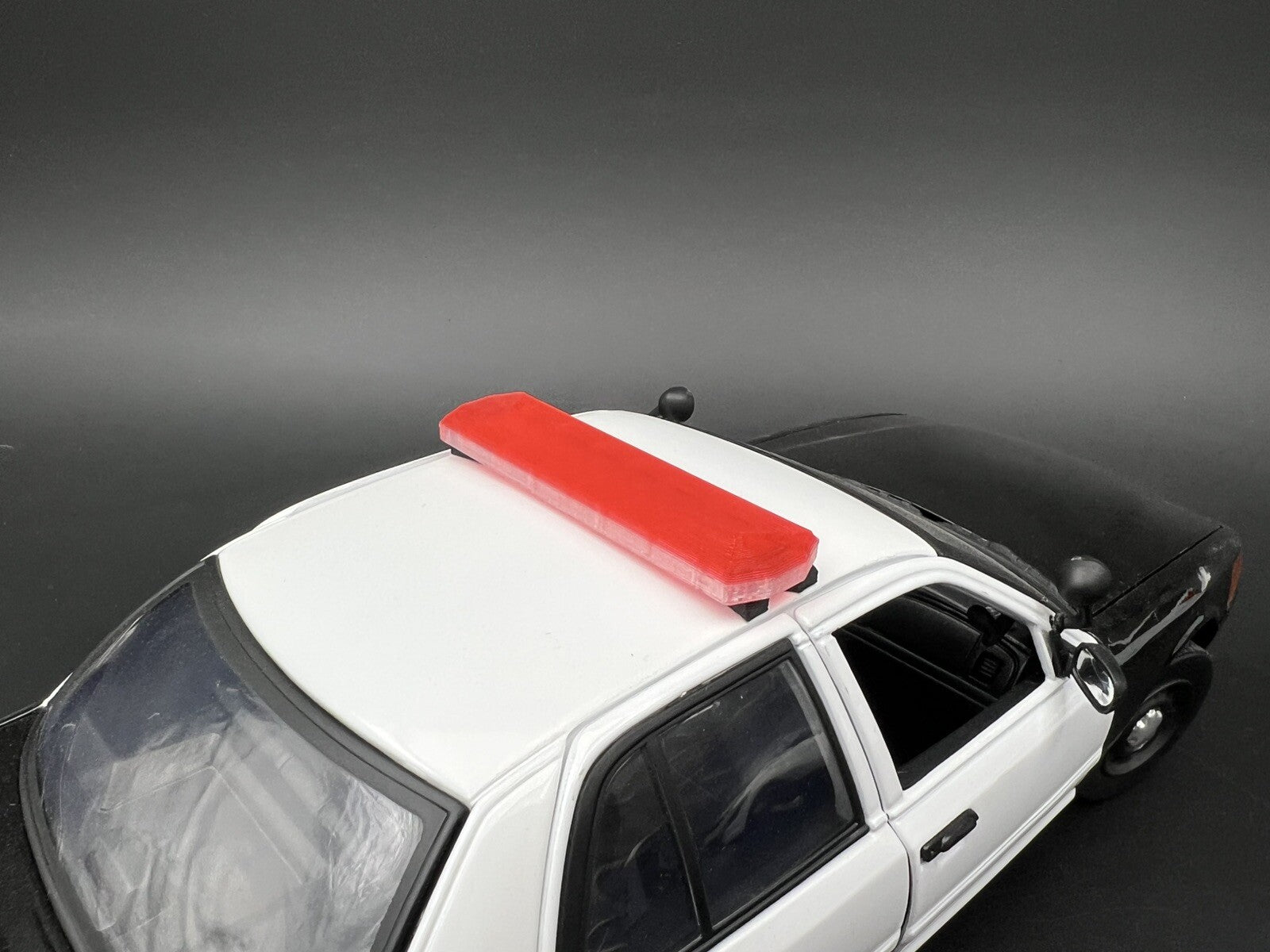 1/18 LED Ready Code 3 2700 Red Lightbar Fire Police Highway Patrol Sheriff EMS6