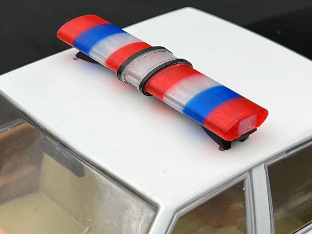 1/24 25 Scale Model Jetstream Lightbar Oklahoma Highway Patrol Blue Red 2419 OHP0