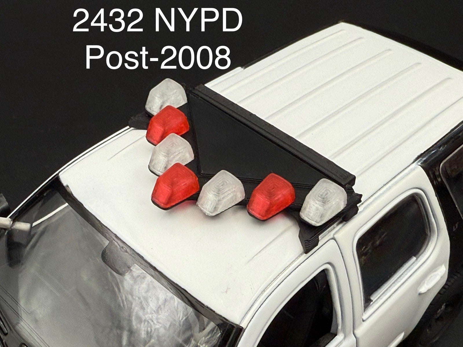 1/24 25 Scale Model LED Ready NYPD Federal Vector Lightbar Police Post-2008 24320