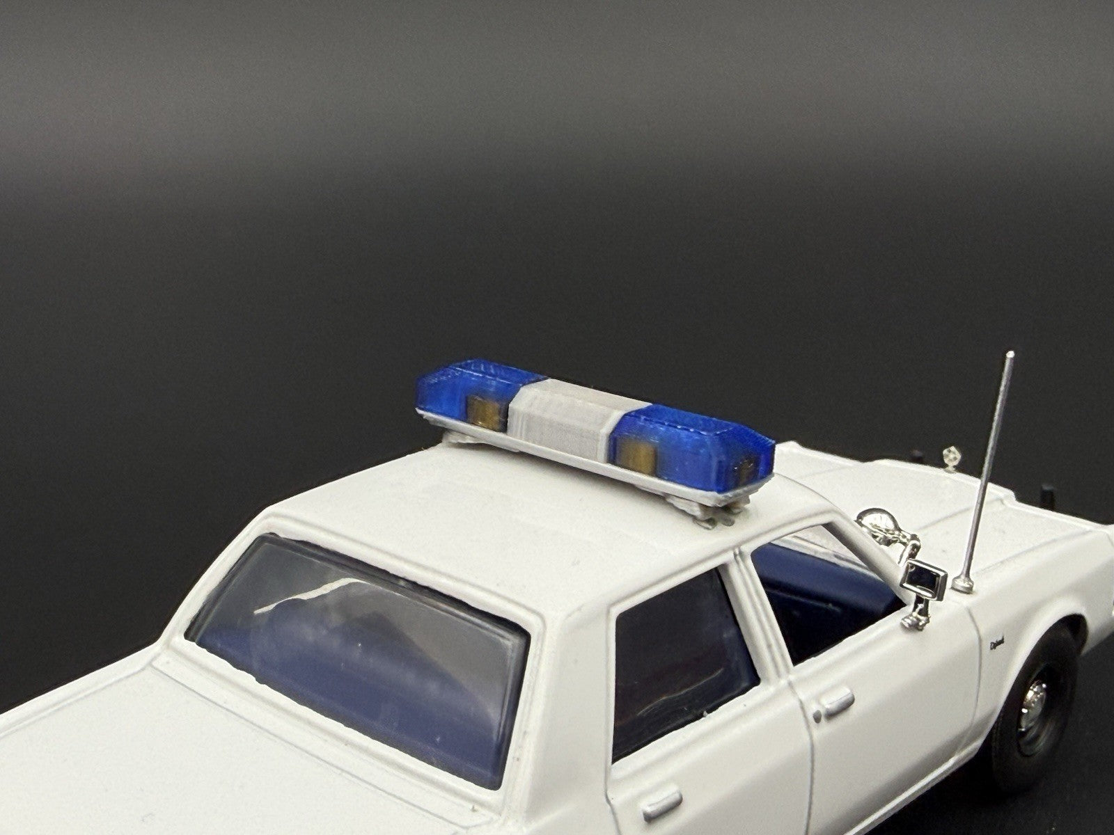 2-Pack 1/43 Scale Model Blue Amber Flasher Smith Wesson 8880 Lightbar 4343B7