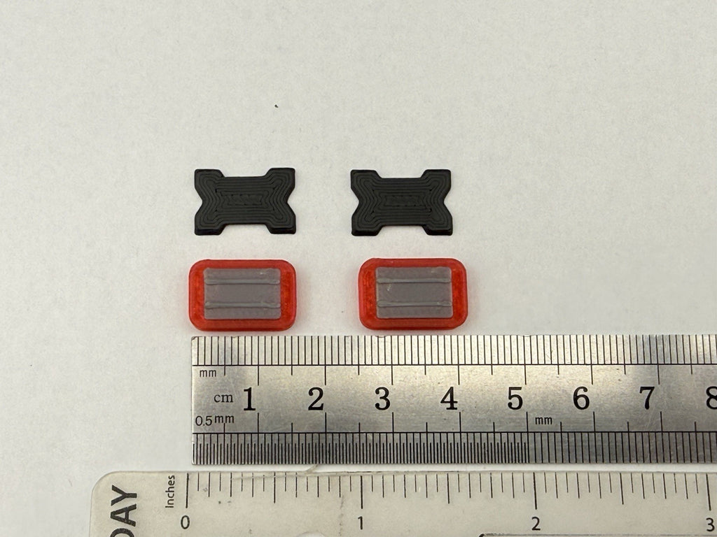 2-Pack 1/24 25 Scale Model Micro Whelen Edge Freedom Red Lightbar 2408MICROR1