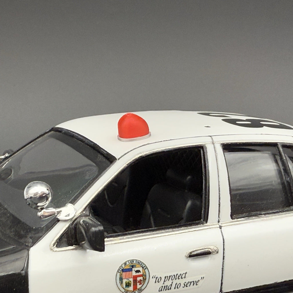 2Pack 1/24 25 LED Ready Red Fire Ball Teardrop Beacon Kojak Starsky Hutch Police5