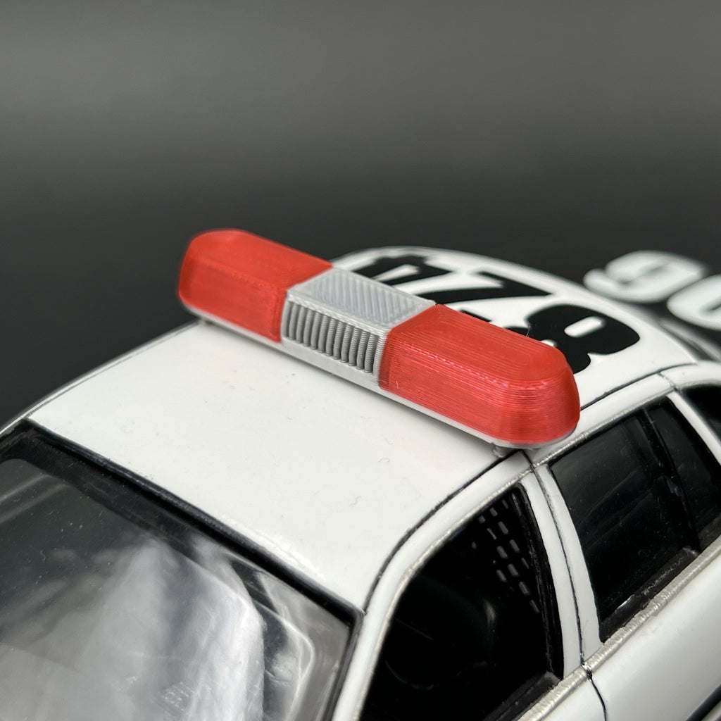 1/24 1/25 Red Whelen 80H 90H 8000 Lightbar Police Sheriff Fire Highway Patrol14