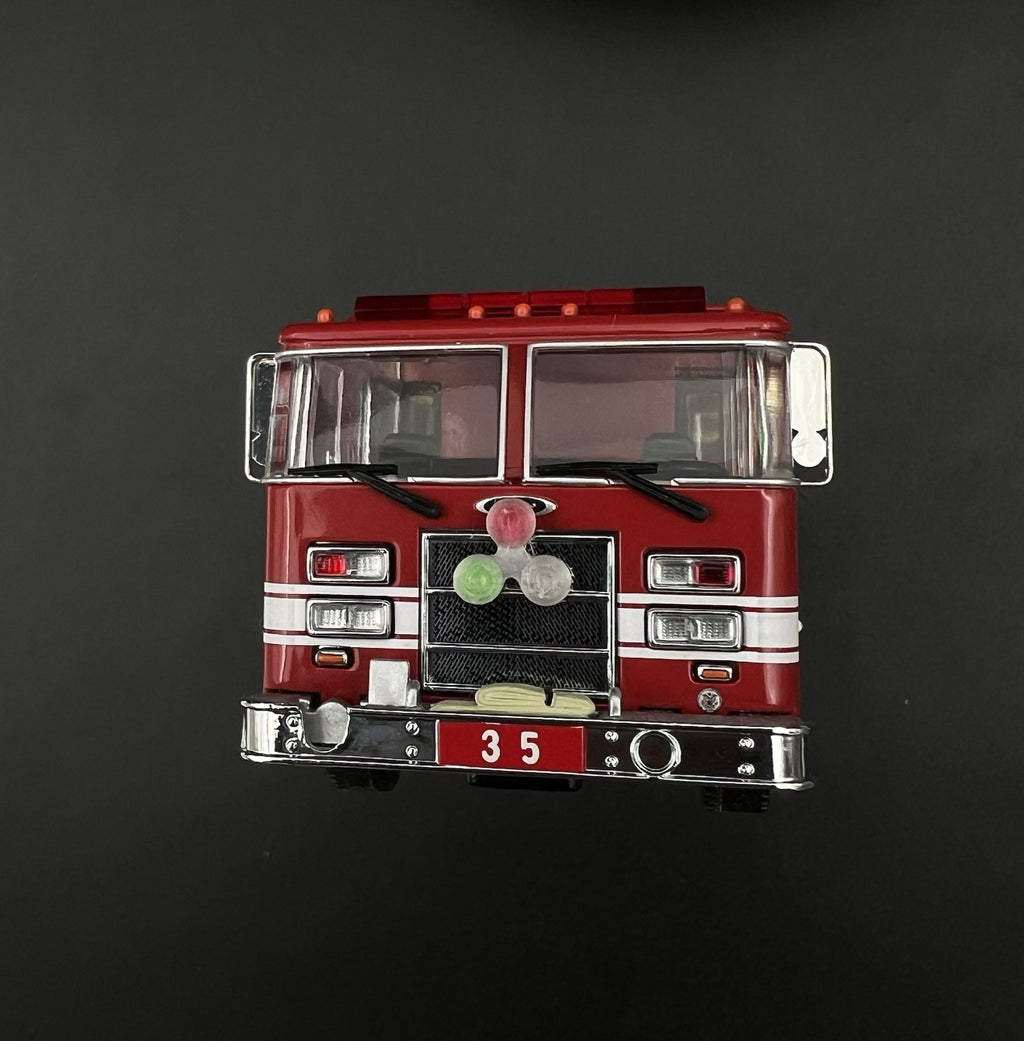 2 Pack 1/50 Roto Ray Green Clear Red Code 3 Fire Truck Chicago Illinois 5020GCR6