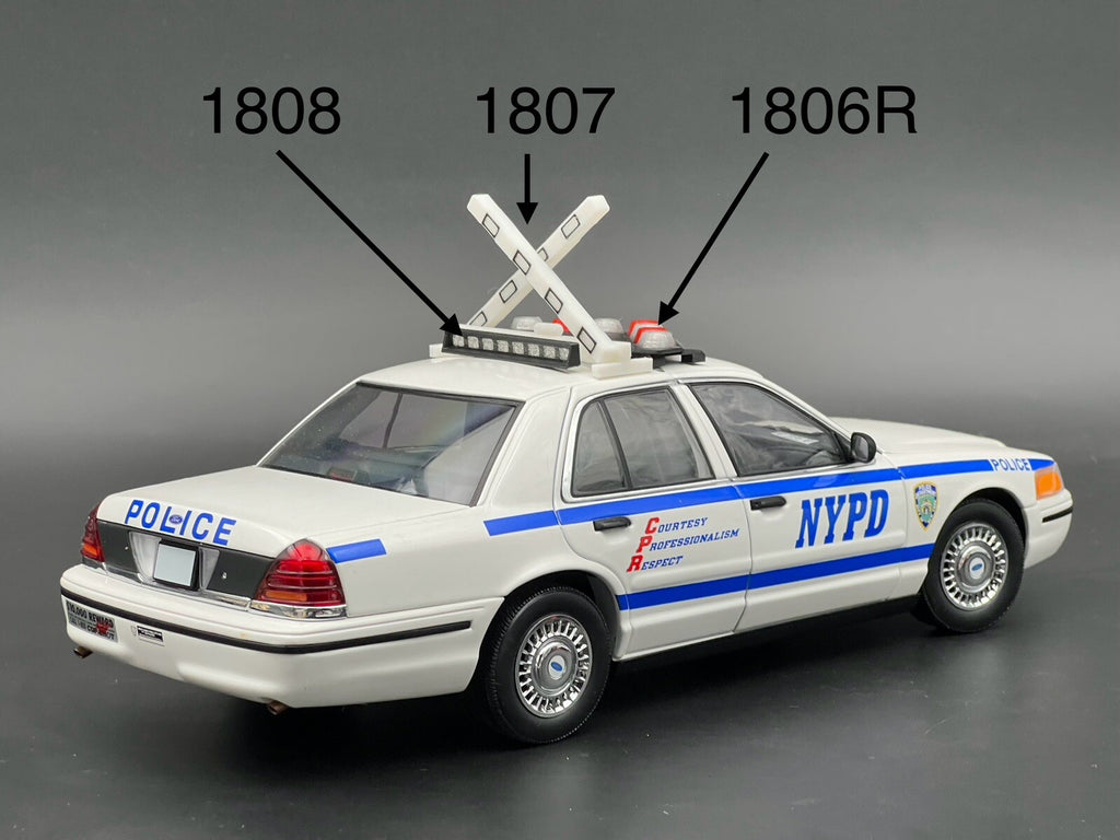 1/18 NYPD Highway Patrol Style High Riser Lightbar New York Police Sheriff Car4
