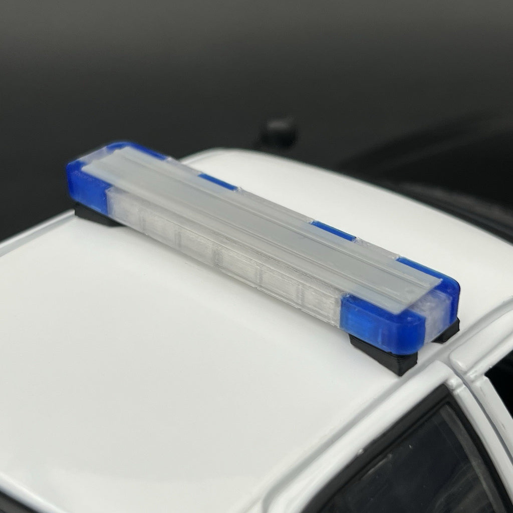 1/18 LED Ready Whelen Edge Maui Hawaii Honolulu Police Lightbar Blue Clear4