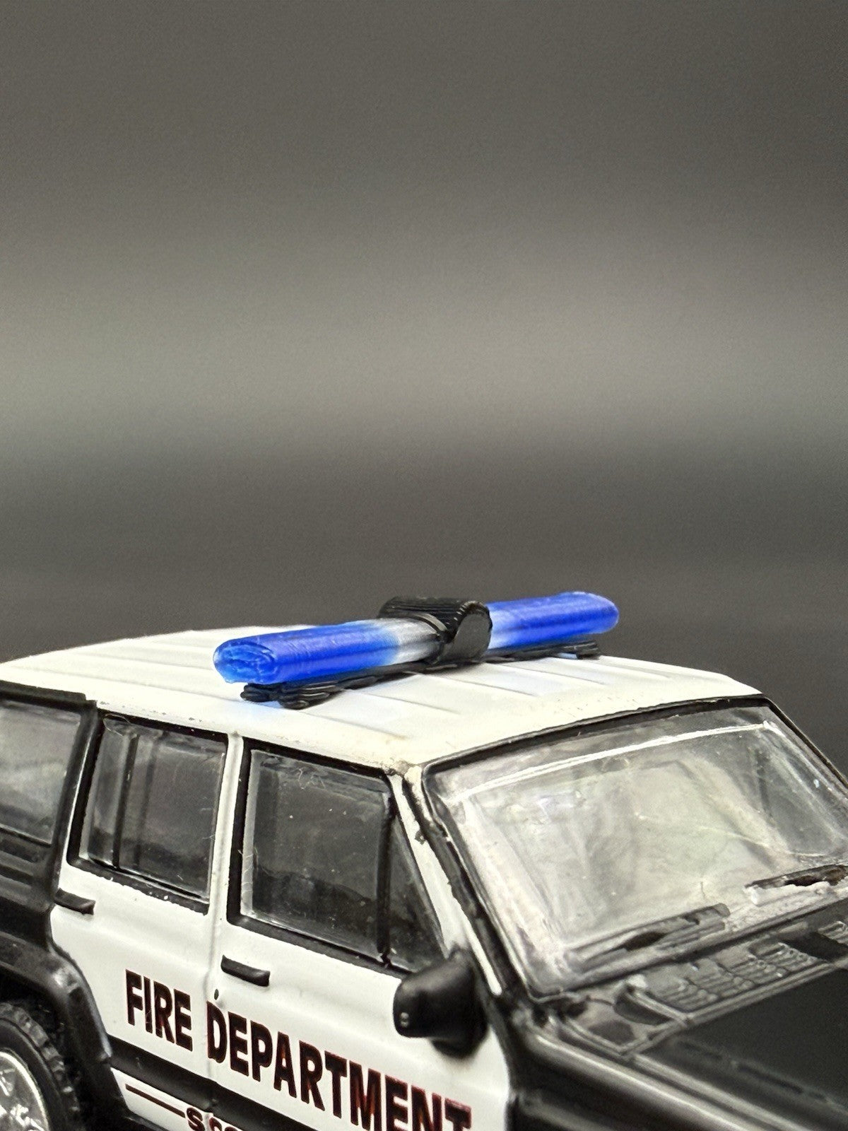 2-Pack 1/64 Scale Model Jetstream Jetsonic Blue Lightbar Police 6424B2