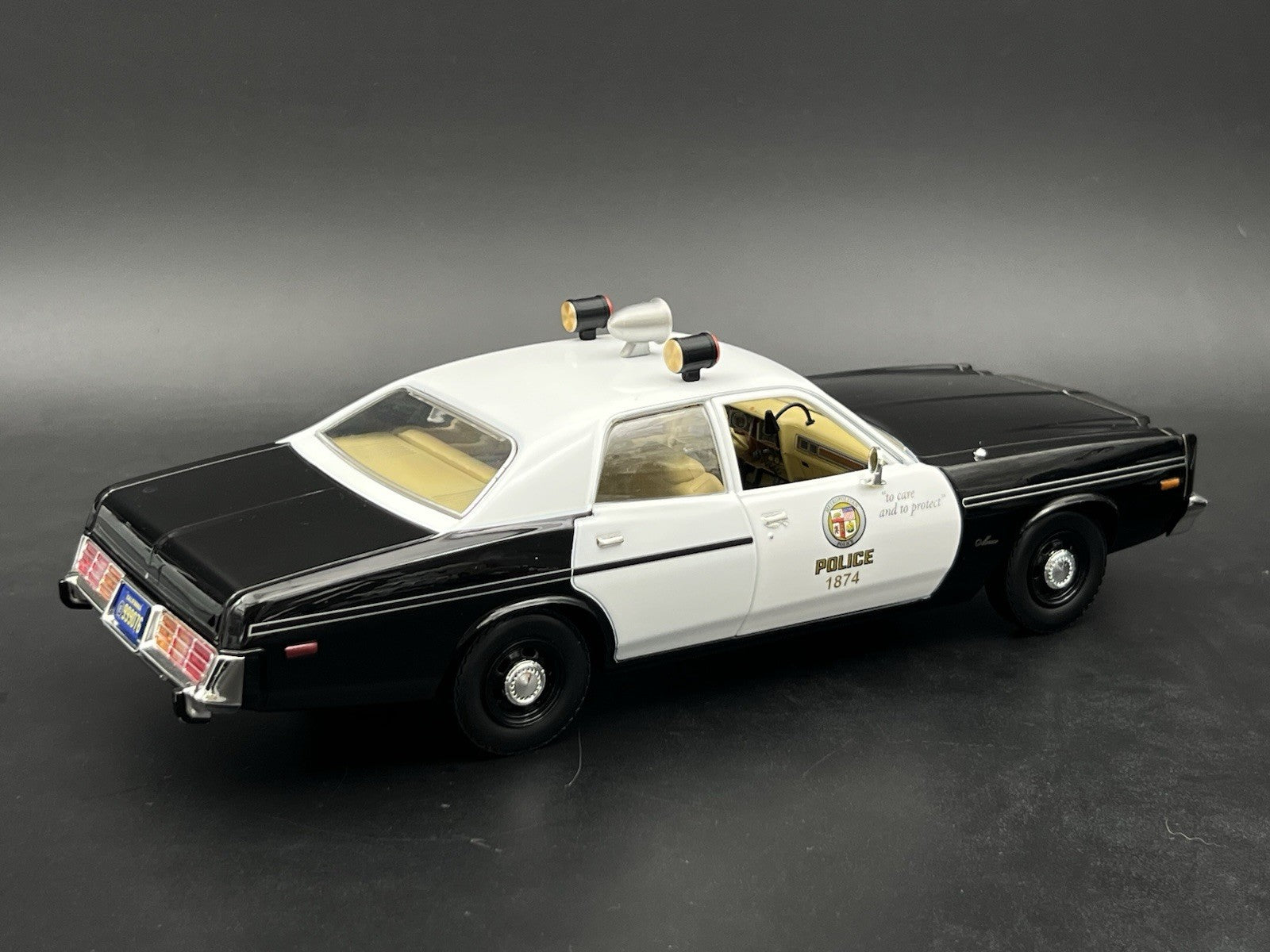 1/18 Scale LAPD Adam 12 Can Lights Siren Trio T2 Los Angeles Police Red Lightbar14