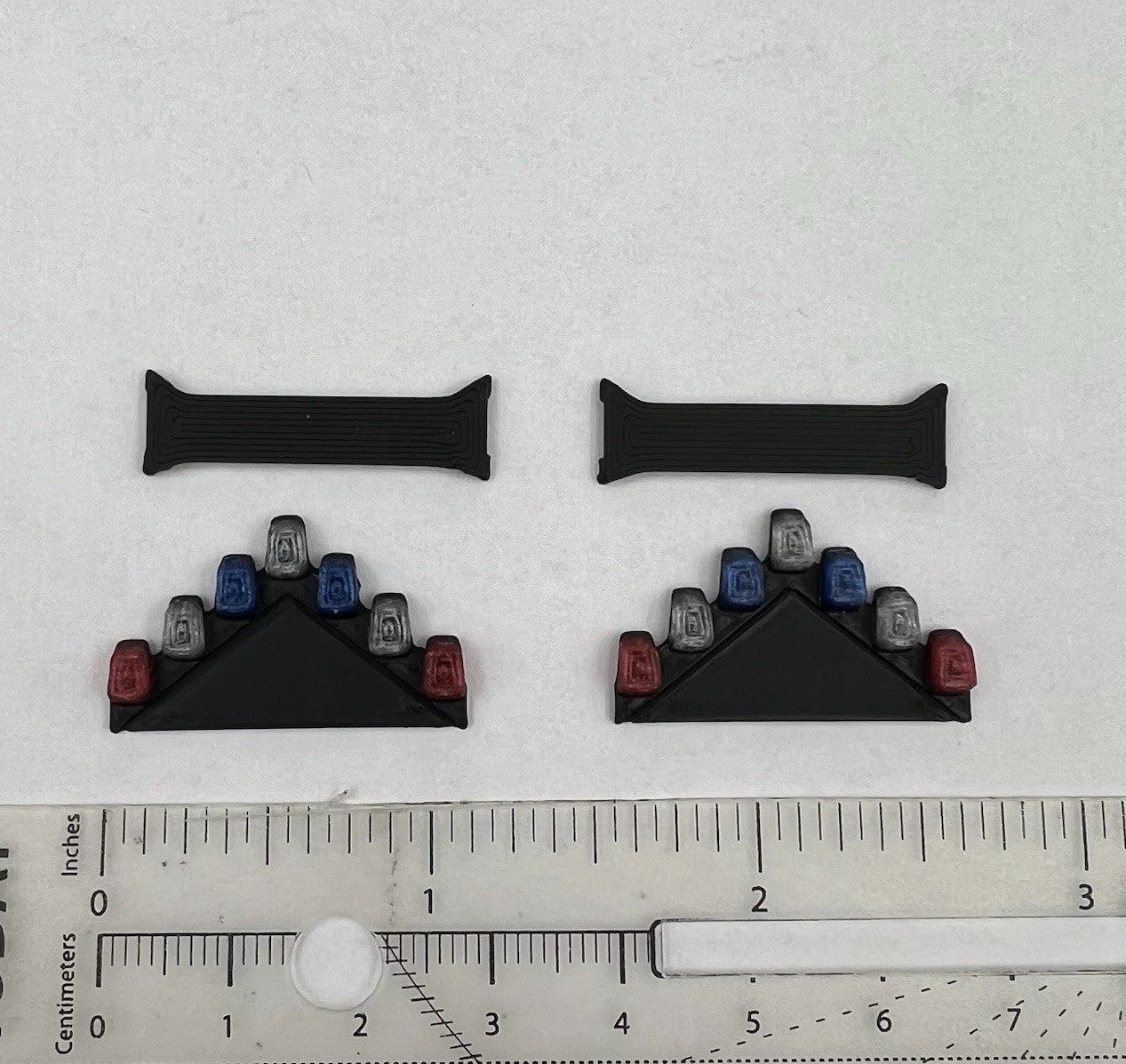 2 Pack 1/43 Blue Red Vector Vision Lightbar LVMPD Las Vegas Metro Police Style1