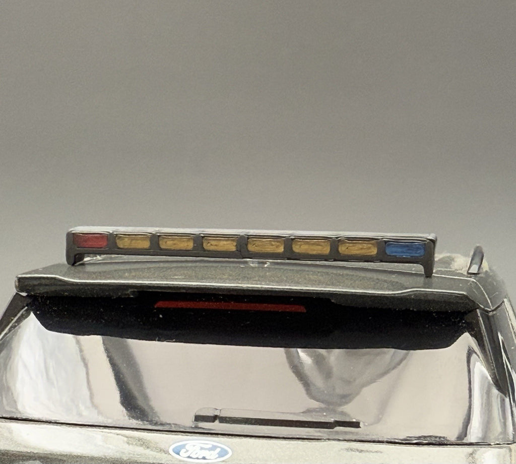 1/24 LED Ready Blue Red Amber Traffic Advisor Arrow Stick Deck Lightbar Police6