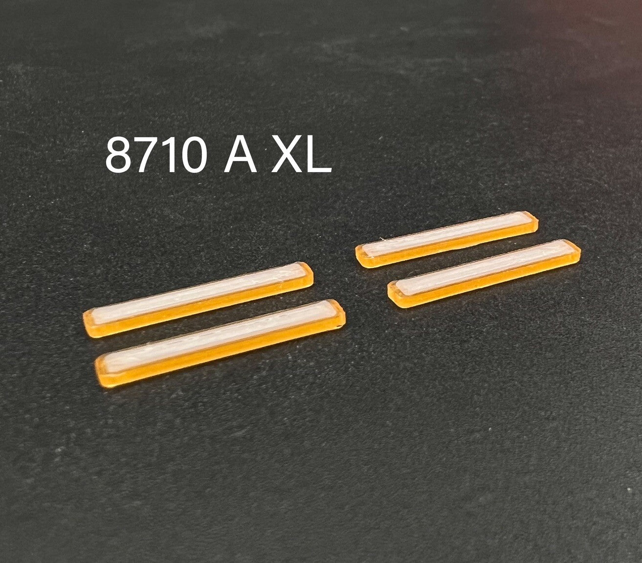 4 Pack 1/87 HO Scale Whelen Edge Long Amber Lightbar Tow Truck Work Contruction0