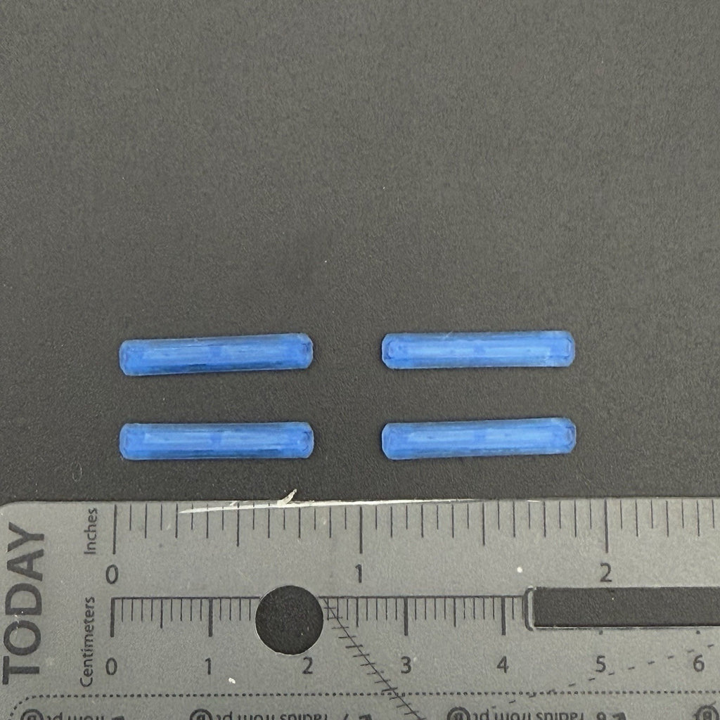 4 Pack 1/87 HO Scale Blue Long Code 3 MX7000 Lightbar Police Fire Truck 87059