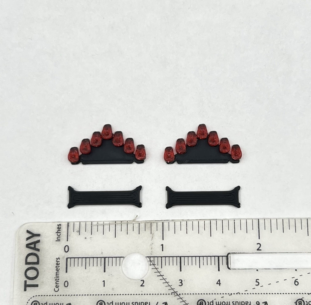 2 Pack 1/64 Red Vector Vision Lightbar Police Sheriff Fire EMS State Patrol1