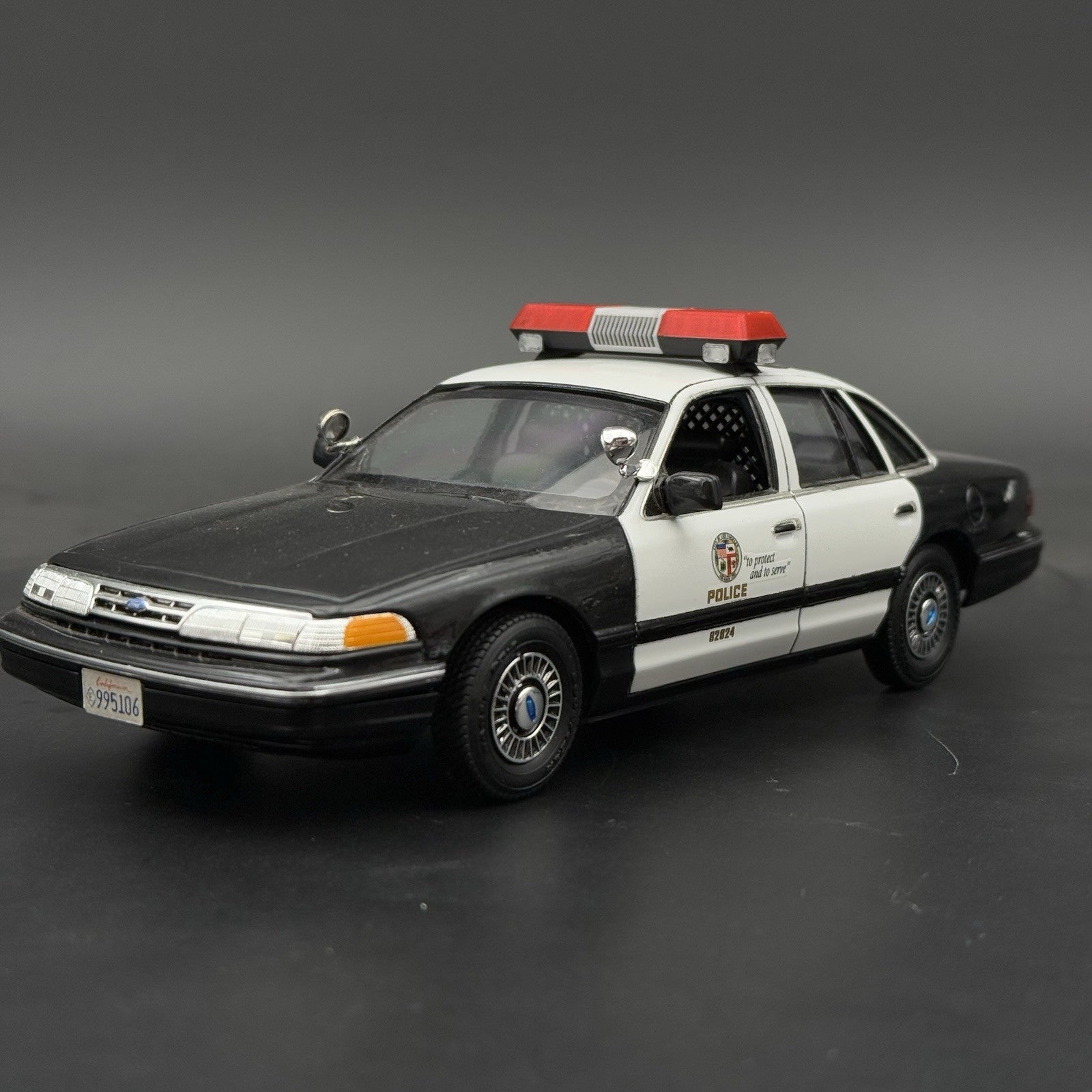 1/24 25 Scale Red Chrome Streethawk Lightbar New York Police Sheriff Fire5