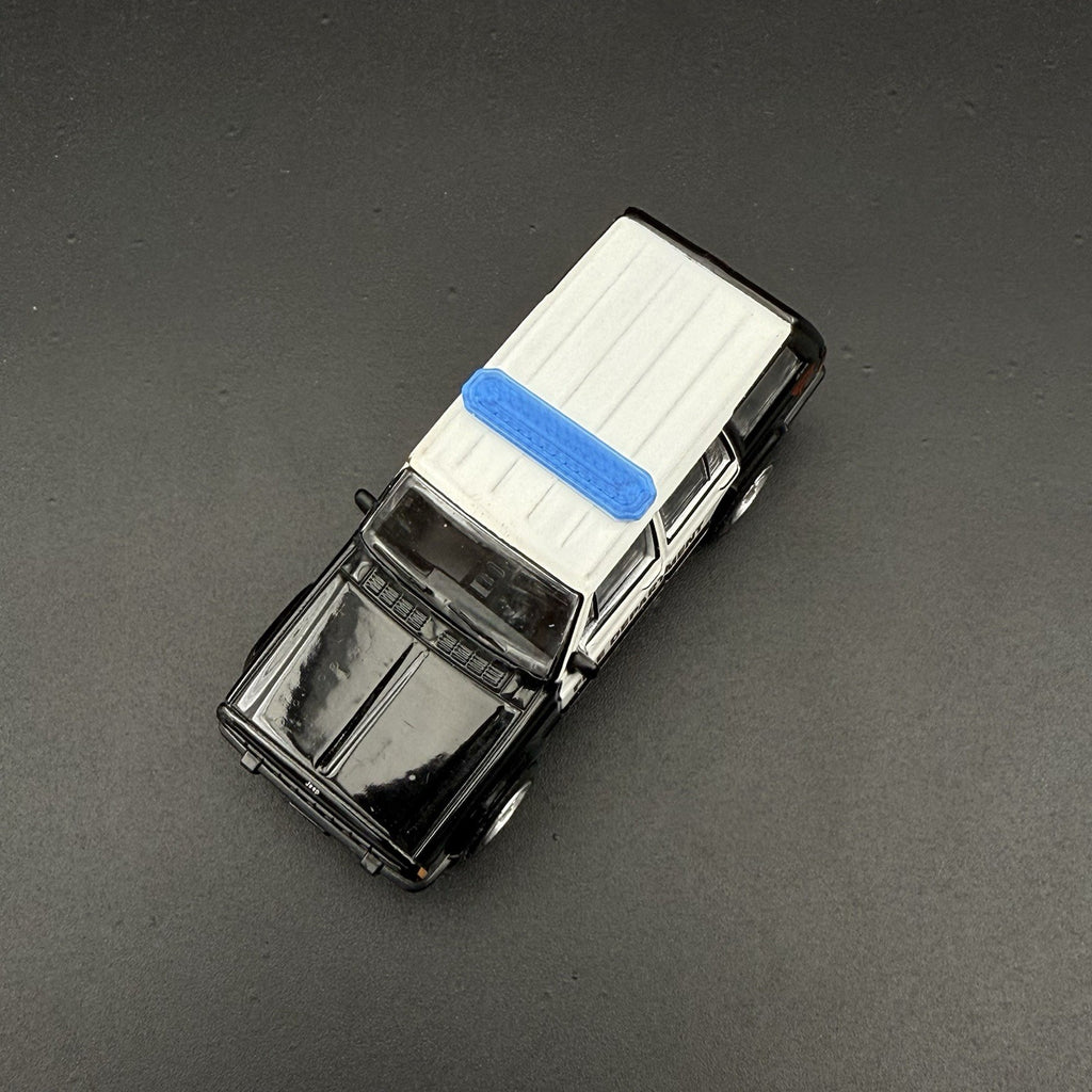 2 Pack 1/64 Blue LED Code 3 X2100 Lightbar For Police Sheriff Fire Ambulance SUV3