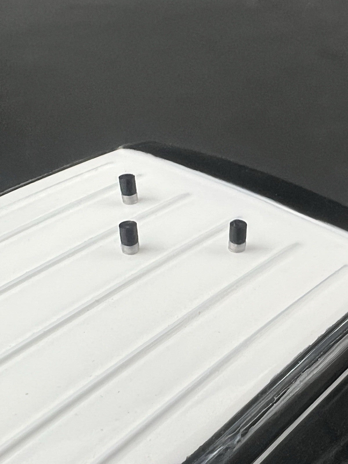 3 Pack 1/24 25 Black Silver Low Profile Stubby Antenna Scale Model Police Fire8