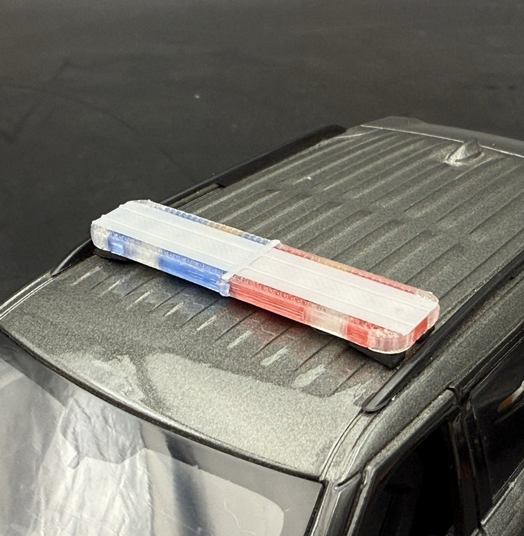 1/24 25 27 LED Ready Whelen Liberty II Blue Red Oakland Police Lightbar 2449BR112
