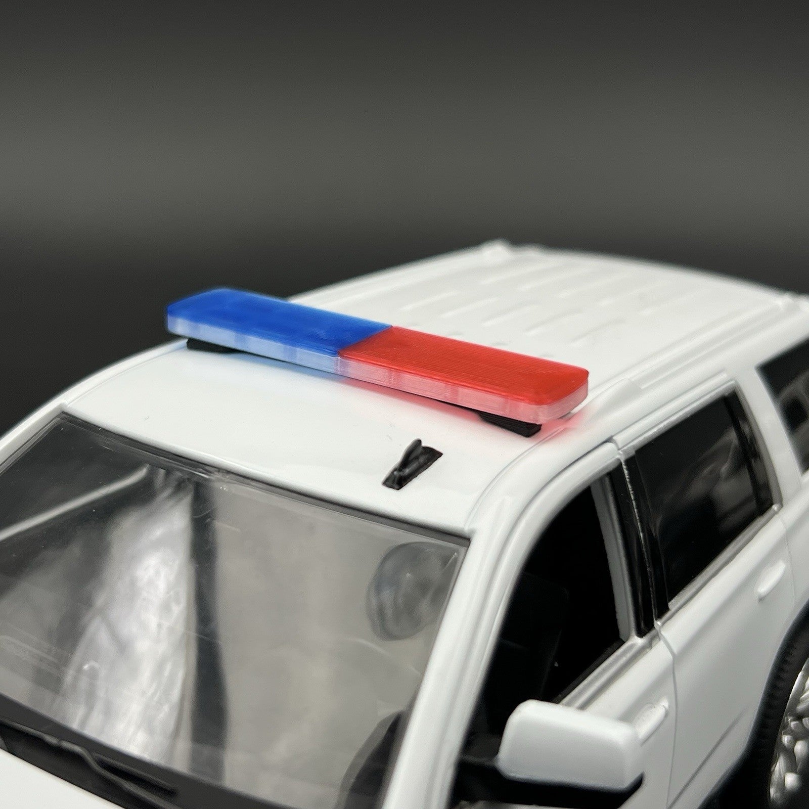 2-Pack 1/43 Scale Model Tahoe Width XL Legend Lightbar Blue Red Police 4340BR6