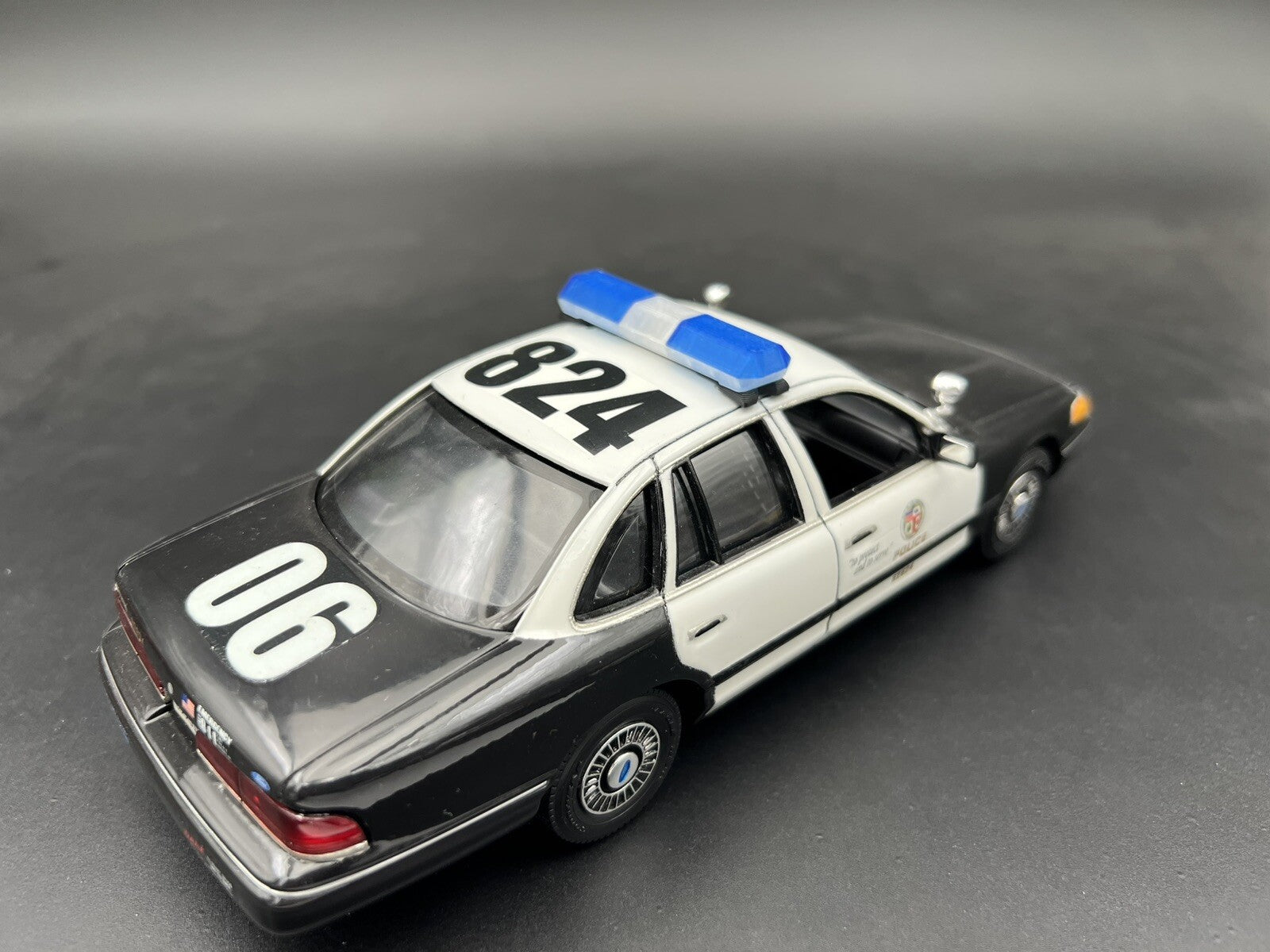 1/24 25 Scale Clear Blue Code 3 MX7000 Lightbar W Internal Lens Police Sheriff7