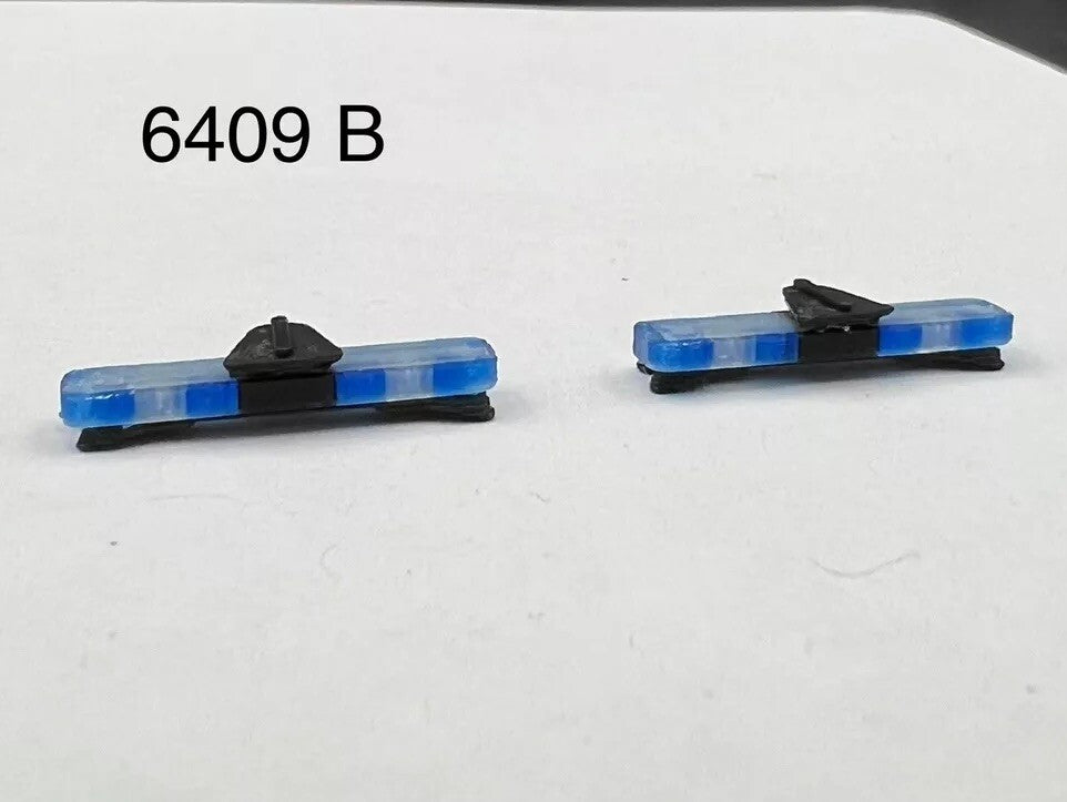 2 Pack 1/64 Whelen Edge Lightbar Blue w/ Speaker Highway Patrol State Police1