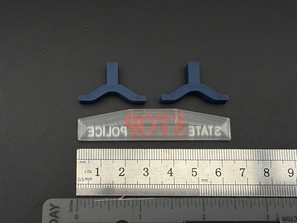 1/10 12 Scale Model Michigan State Police Hood Stop Sign 1005C1