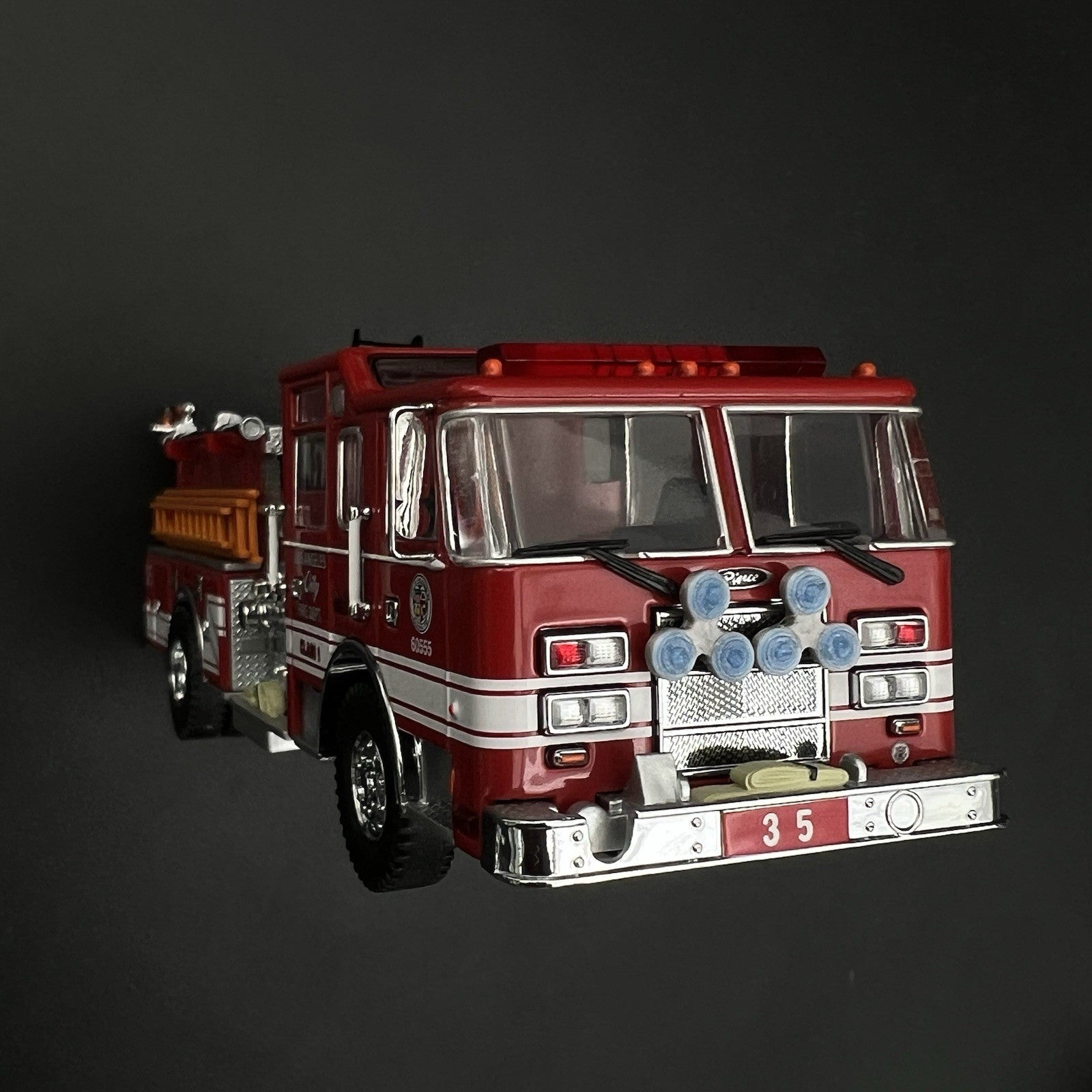 2 Pack 1/64 Roto Ray Blue Emergency Light Code 3 Fire Truck Engine Ladder2