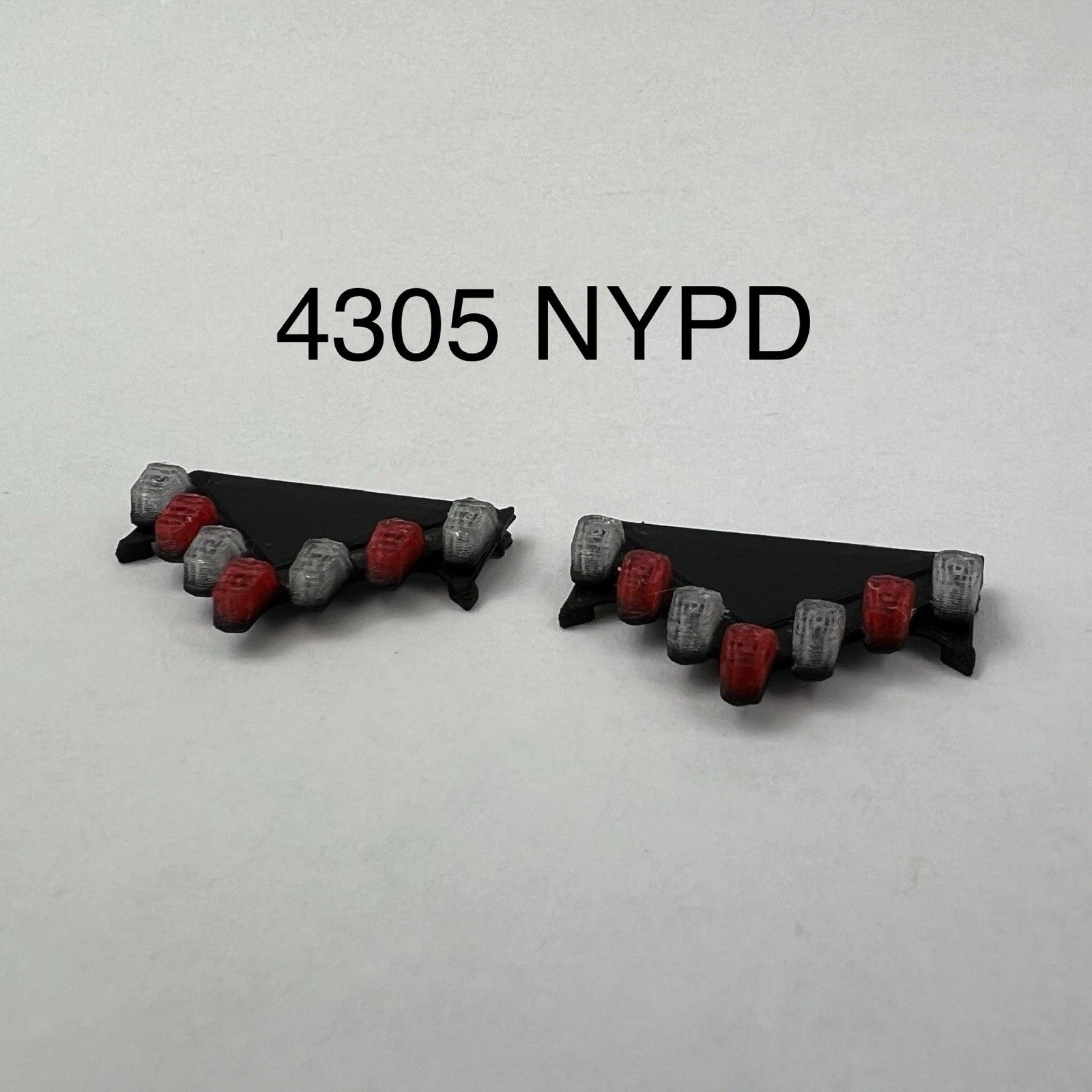 2 Pack 1/43 Red Vector Vision Lightbar NYPD New York City Police Sheriff Style0