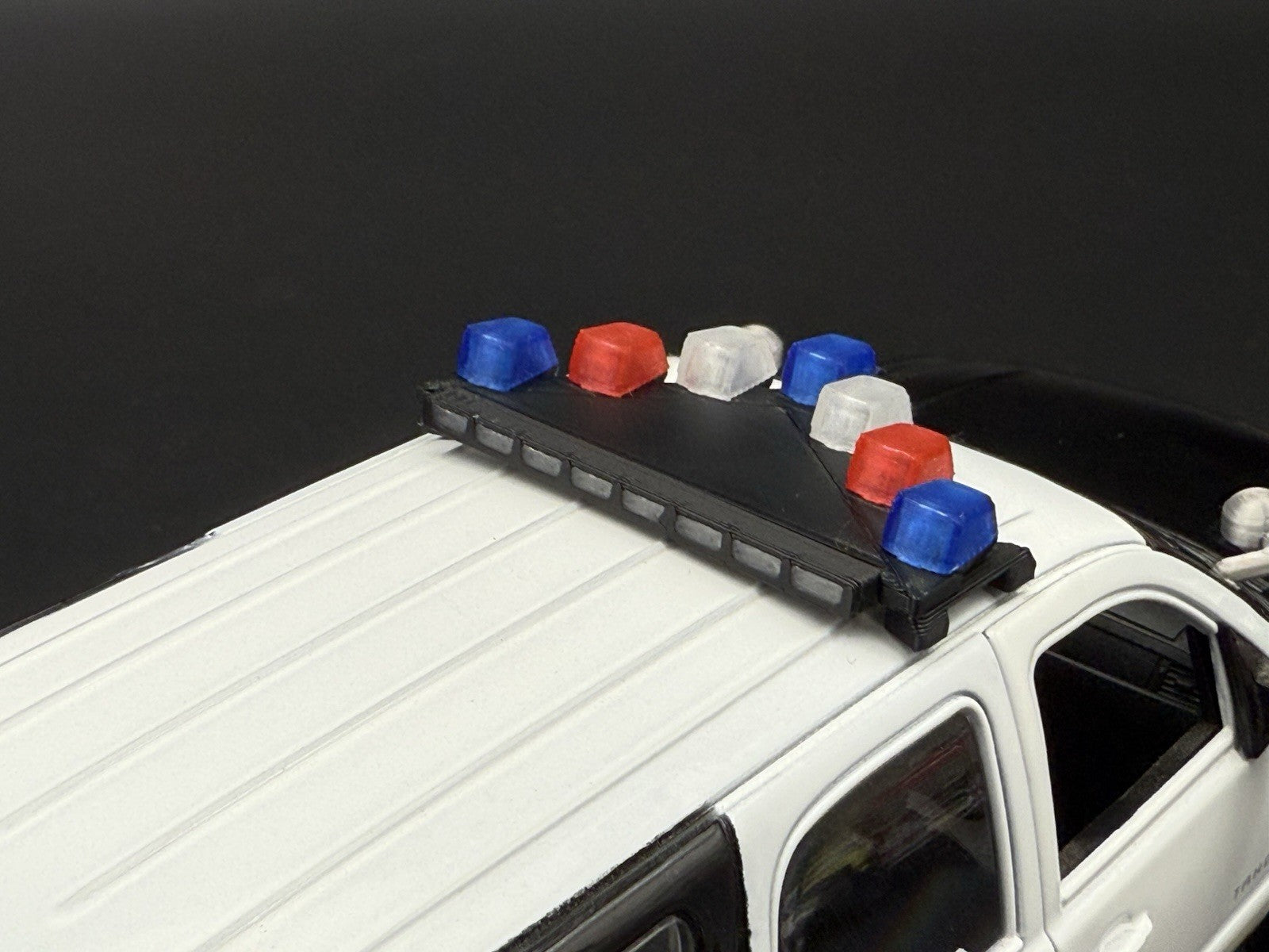 1/24 25 Scale Model LED Ready Blue Red Federal Vector Lightbar Police 2432 BR49