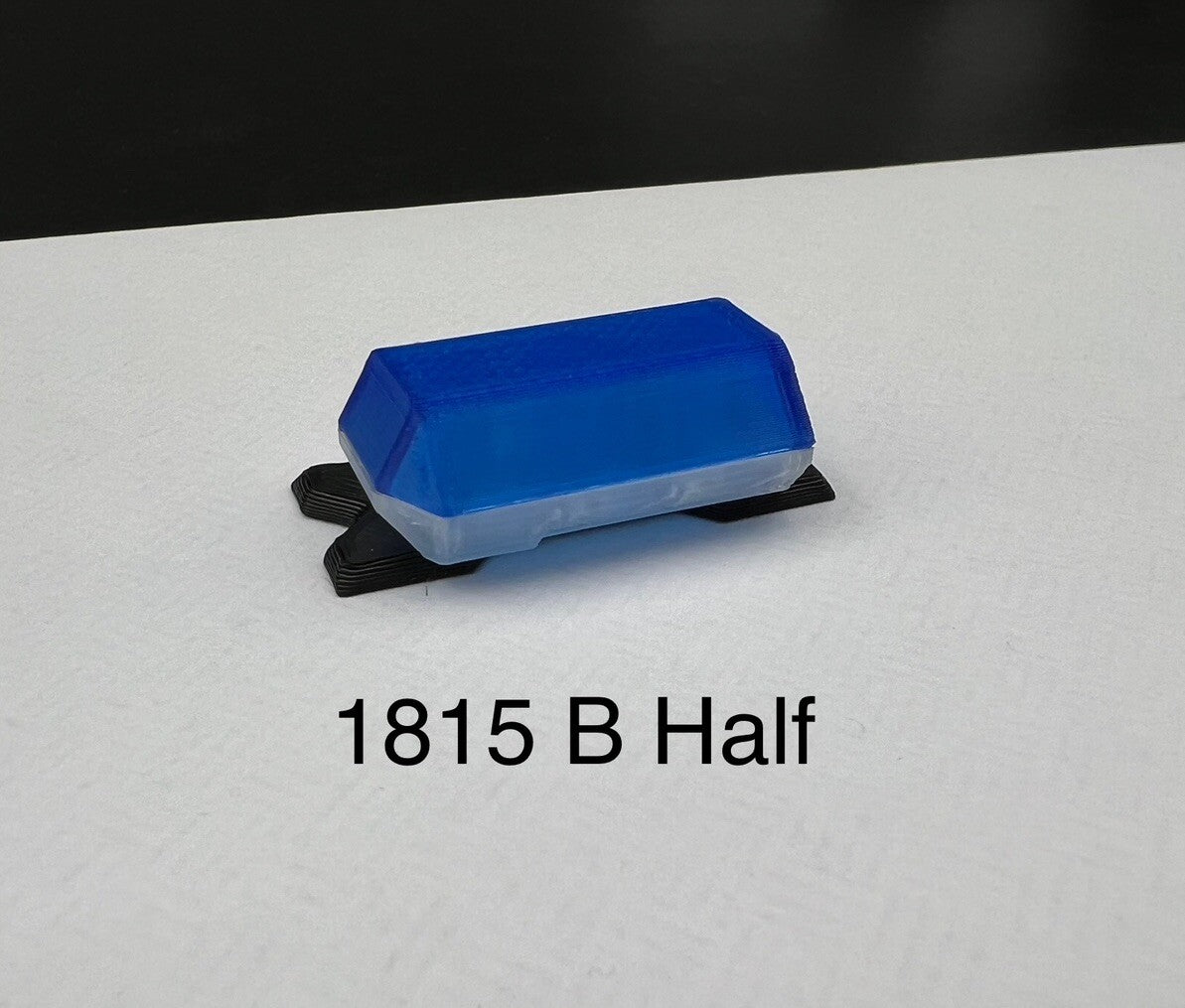 1/18 Scale Blue Half Code 3 MX7000 Lightbar W/ Internal Lens Police Sheriff Fire0