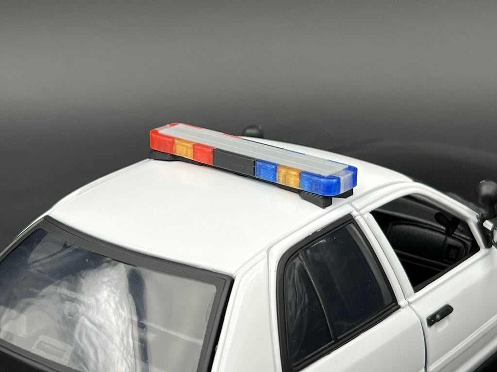 1/18 LED Ready Whelen Edge Lightbar Blue Red Amber Highway Patrol Police Sheriff4