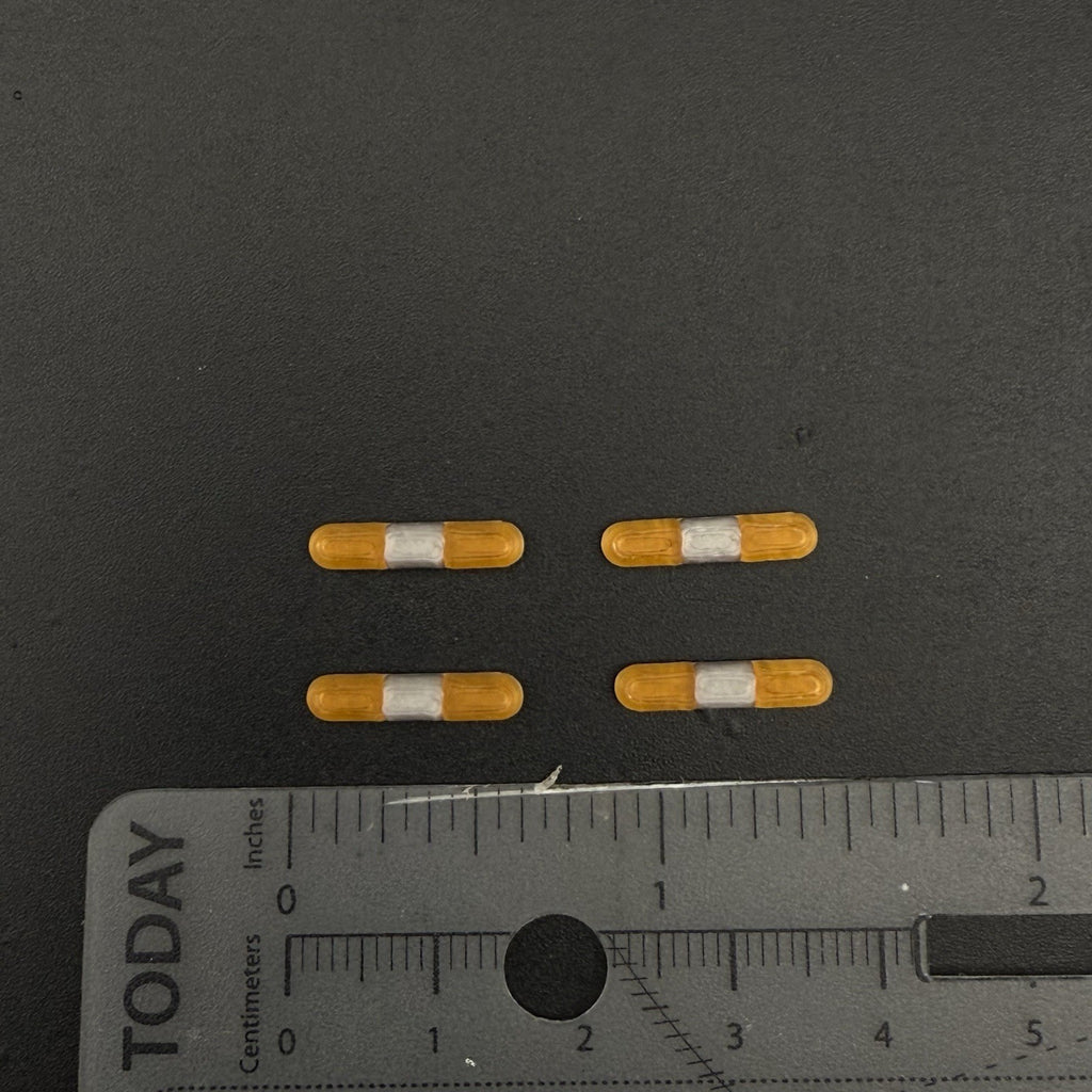 4 Pack 1/87 HO Amber 8000 80H 90H Lightbar Work Truck Tow Construction Security1