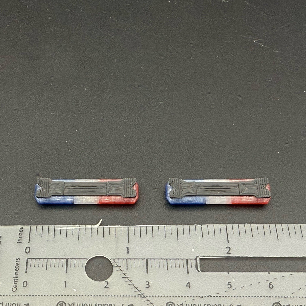 2 Pack 1/43 Blue Red Code 3 MX7000 Lightbar Greenlight Police Sheriff LAPD LASD2