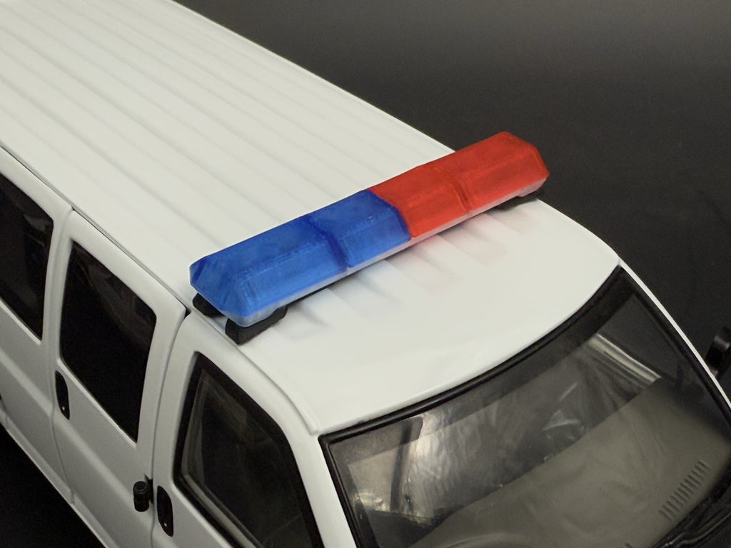 1/24 25 Scale Model Blue Red Code 3 MX7000 XL Lightbar Truck Width 58” 2414XLBR5