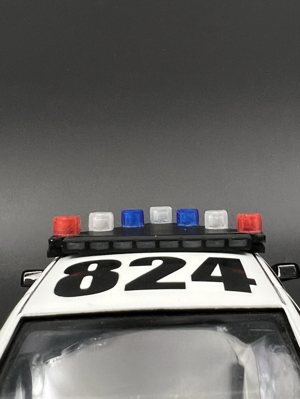 1/24 25 LED Ready Blue Red Federal Signal Vector Vision Lightbar Police LVMPD9