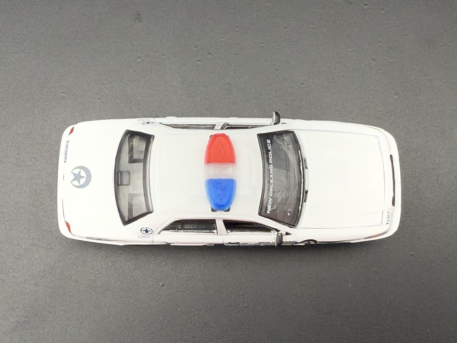 2-Pack 1/64 Scale Model Red Blue Federal Vista Lightbar Police Car 6412BCR4