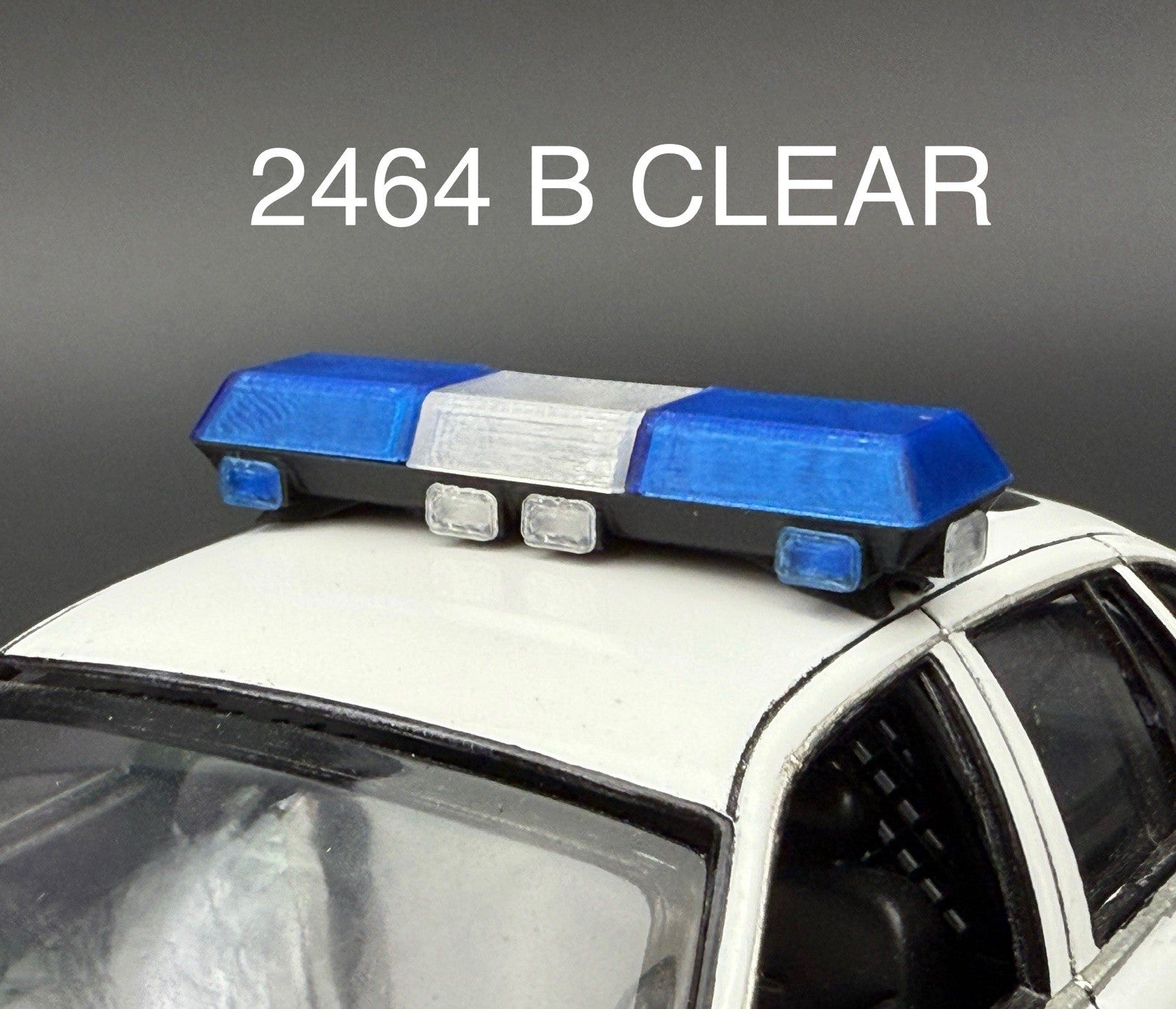 1/24 25 Scale Blue Clear Streethawk Lightbar Police 24640