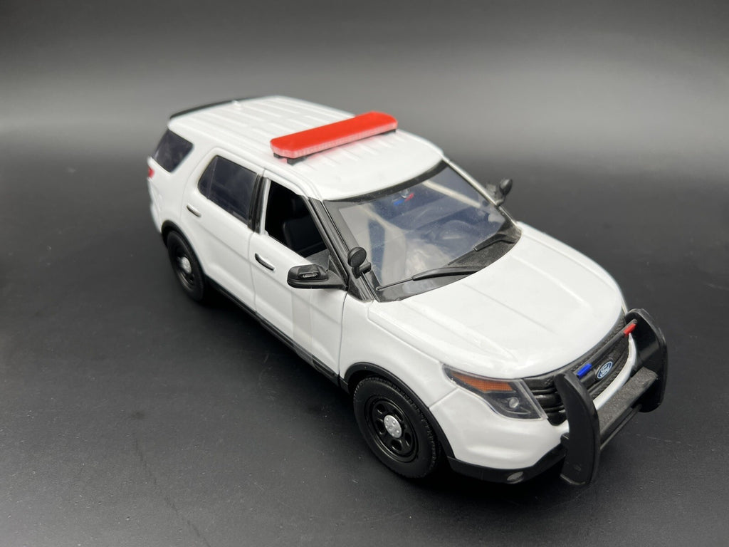 1/18 LED Ready Code 3 2700 Red Lightbar Fire Police Highway Patrol Sheriff EMS10