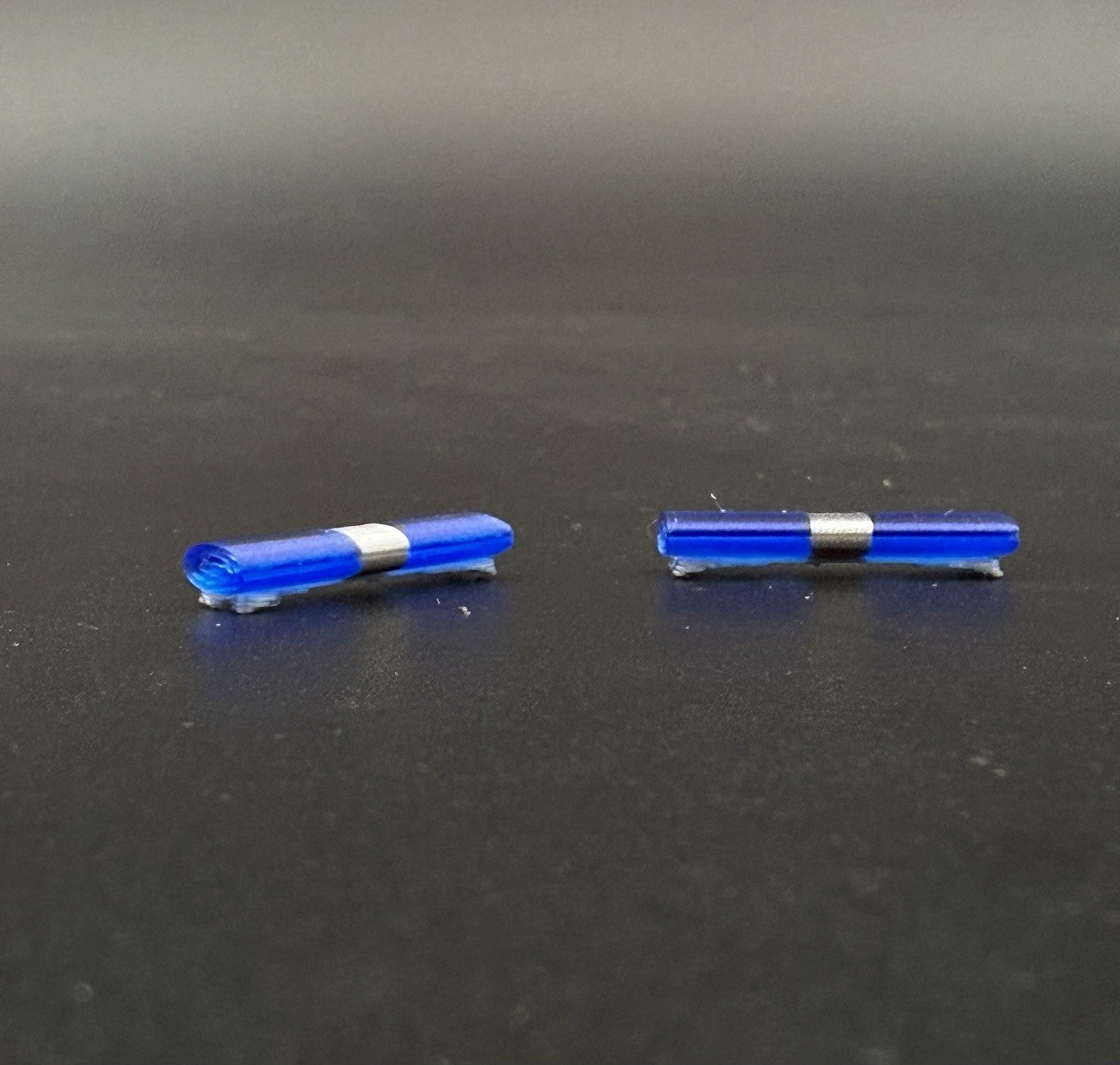 2 Pack 1/64 Blue Chrome Federal Signal Aerodynic Lightbar Police Sheriff 6414B27