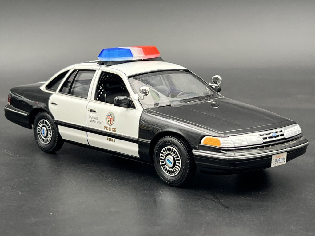 1/24 25 Blue Clear Red Federal Signal Vista Lightbar San Diego Police Sheriff7